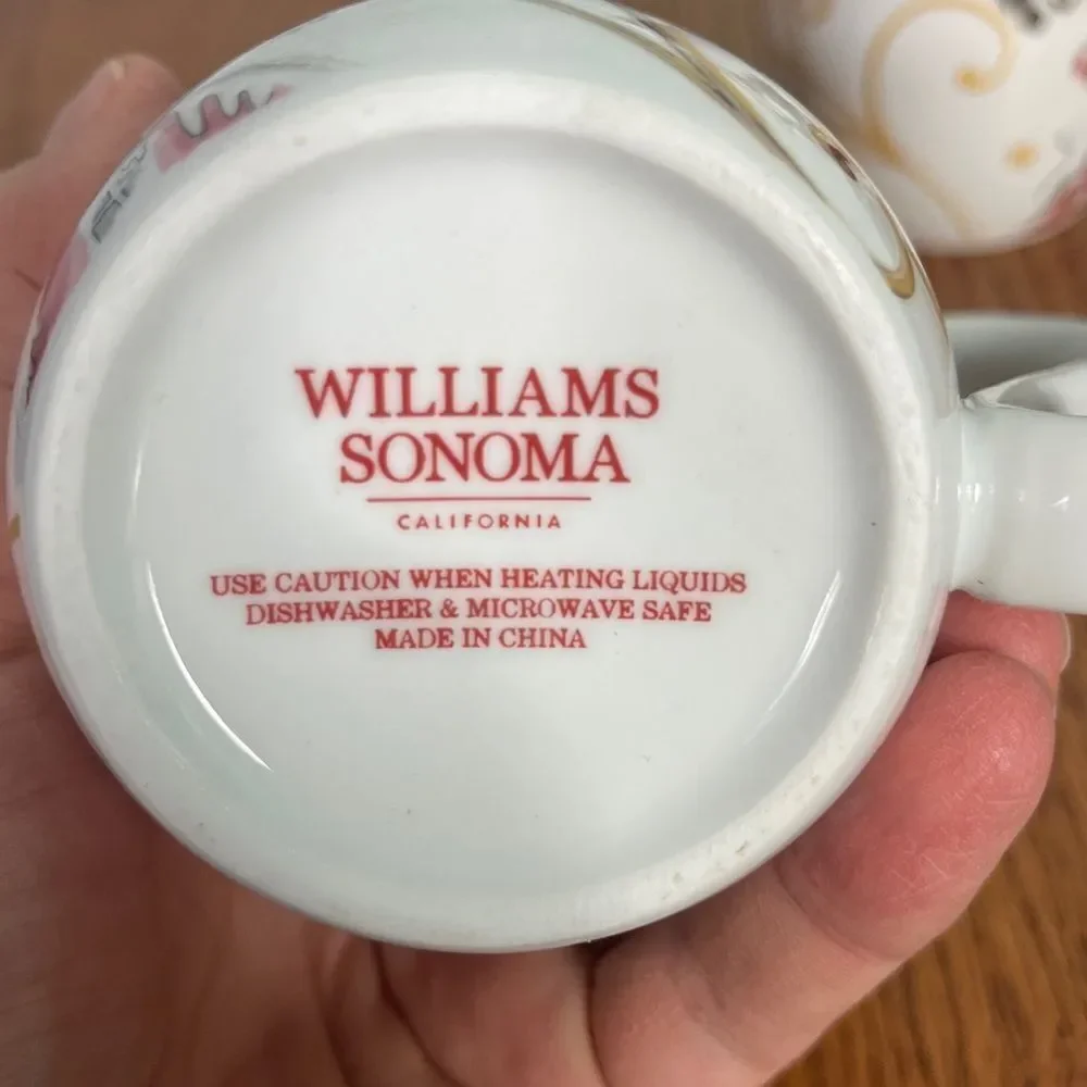 Williams Sonoma | Set of 2 Twas The Night Before Christmas Holiday Mugs 🎅🏻 🦌